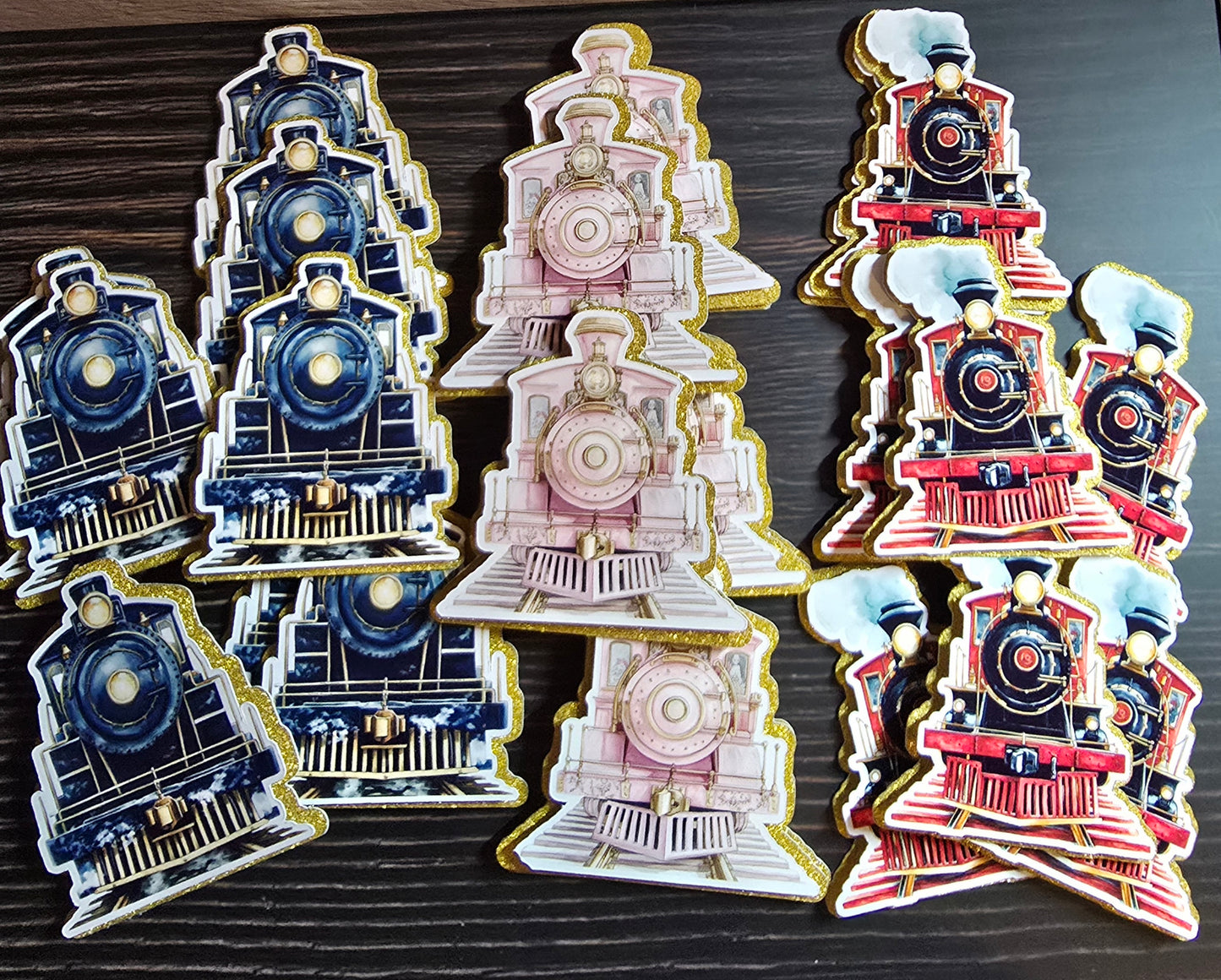 Train Express Cupcake Toppers