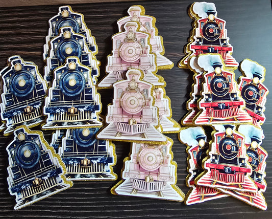 Train Express Cupcake Toppers