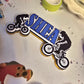 Personalised BMX Bike Cake Topper Set – Cycling Birthday Cake Decorations – BMX Rider Cake Topper