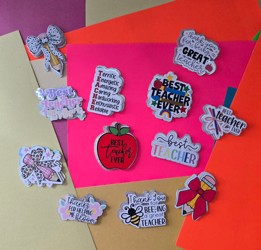 Teacher Style 2 Cupcake Toppers