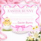 Personalised Easter Bunny Certificate Chick