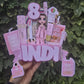 Pink Make Up Cake Topper