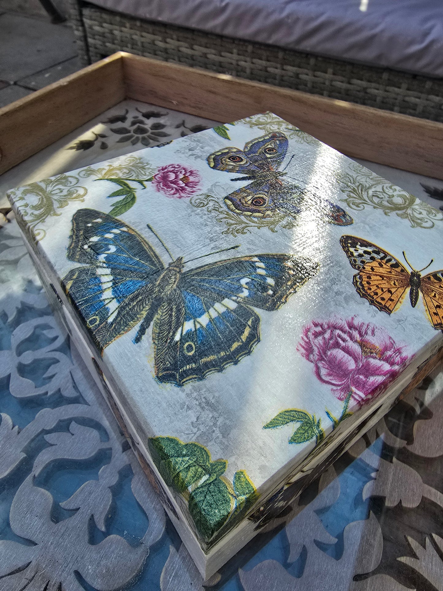 Butterfly Decoupage Box