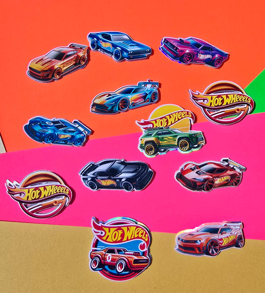 Hot Wheels Cupcake Toppers