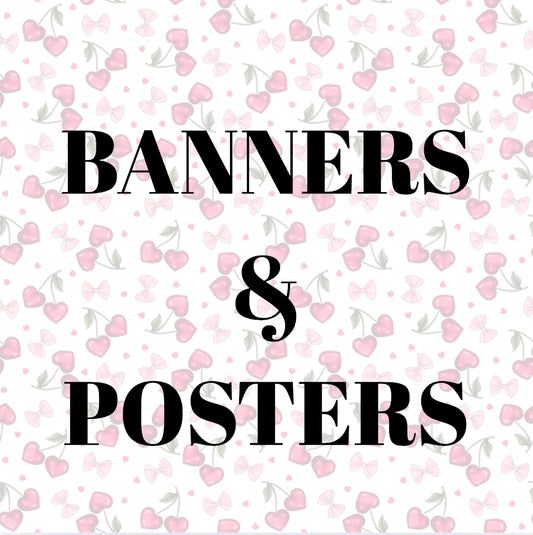 Personalised Birthday Banners & Posters - Custom Birthday Party Decorations -  Photo Banner & Poster