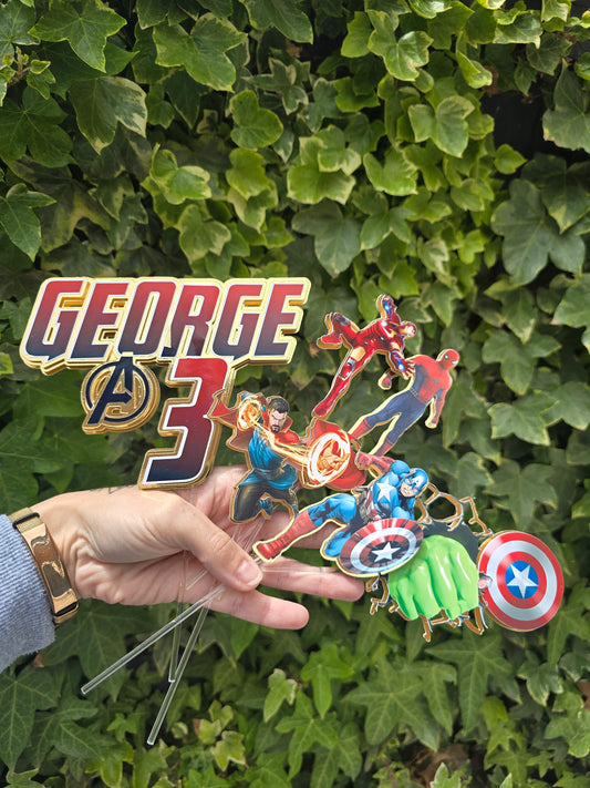 Avengers Cake Toppers Set