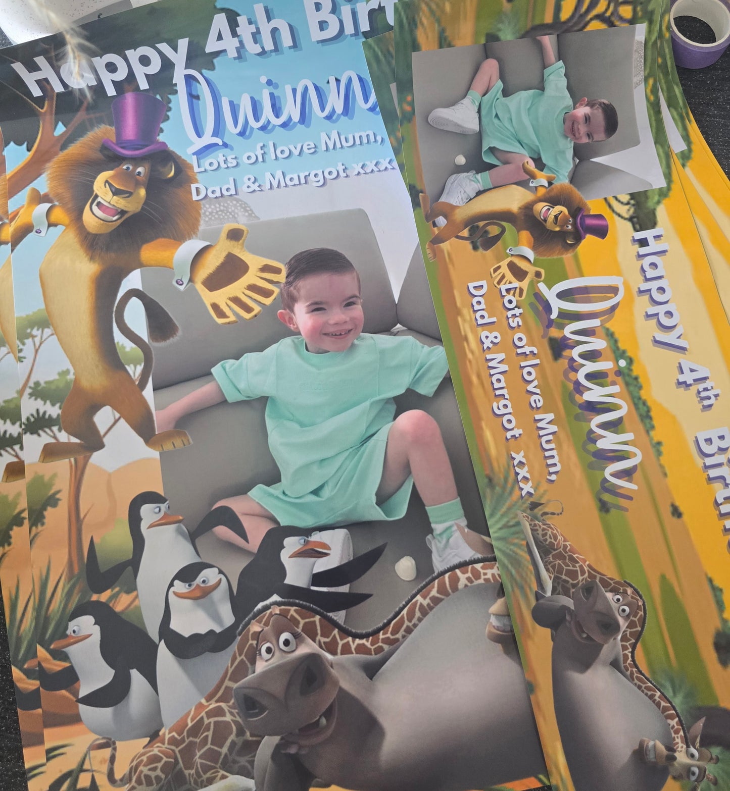 Personalised Birthday Banners & Posters - Custom Birthday Party Decorations -  Photo Banner & Poster