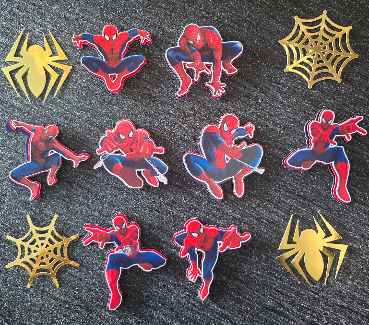 Superhero Web Slinger Cupcake Topper Set 🕸️❤️