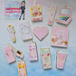 Pink Make Up Cupcake Toppers