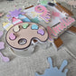 Personalised Art Theme Cake Topper – Custom Name & Age Birthday Decoration – Paint Party Cake Topper