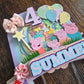 Personalised Peppa Pig Cake Topper – Rainbow Birthday Cake Topper – Peppa Pig Birthday Cake Decoration