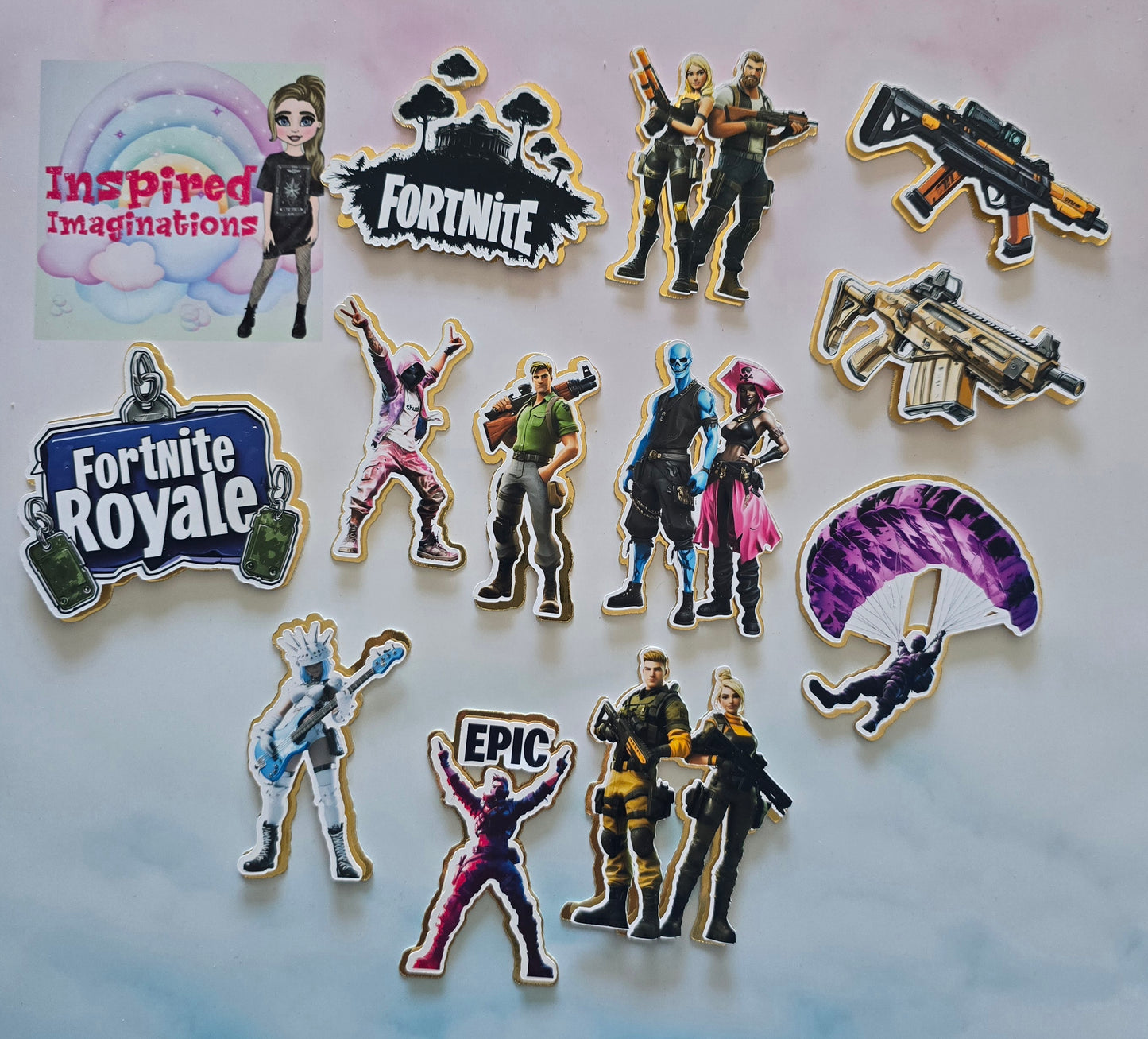 Fortnite Cupcake Toppers