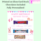 Birthday Mummy To Be Chocolate Board