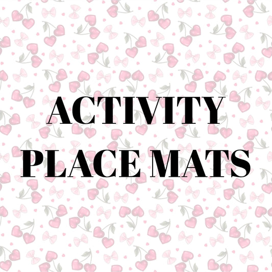 Personalised Colouring & Activity Placemats - A4 & A3 Birthday Party Activity Sheets