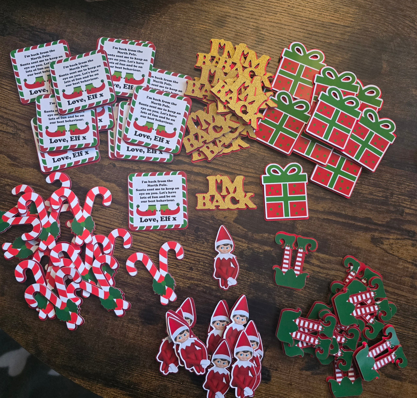 Naughty Elf Arivel Cupcake Toppers