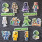 Minecraft Theme Cupcake Topper Set ⛏️🟩🎮