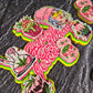 Pink Edgy Birthday Cake Topper Set - Personalised Name - Fun Adult Party Decorations