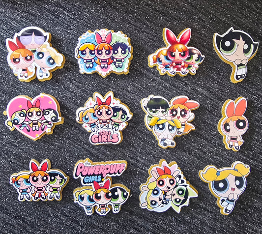 Super Cute Girl Hero Inspired Cupcake Topper Set 💖✨