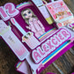 Pamper Party Cake Topper Set - Personalised Name & Age - Sleepover Birthday Cake Decorations