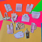 Girly Girl Cupcake Toppers