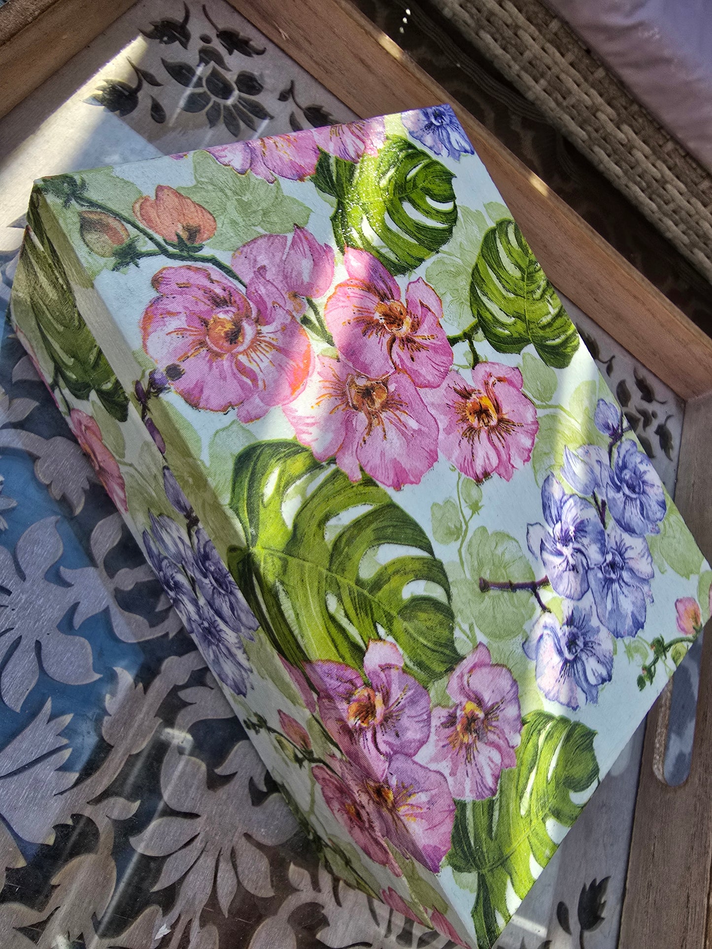 Flower Style Decoupage Box