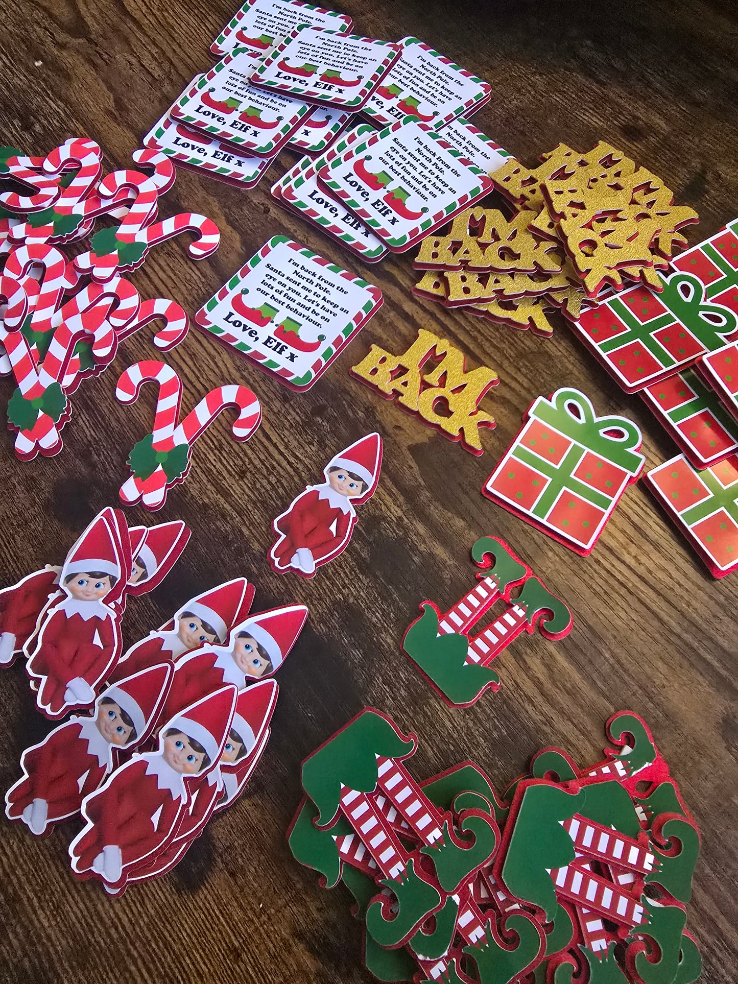 Naughty Elf Arivel Cupcake Toppers