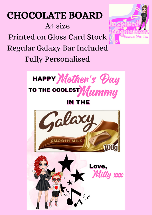 Rockstar Mummy on Mother's Day Chocolate Board