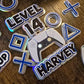 Gaming Birthday Cake Topper Set - Personalised Name & Age - Level Up Cake Decorations