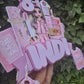 Pink Make Up Cake Topper