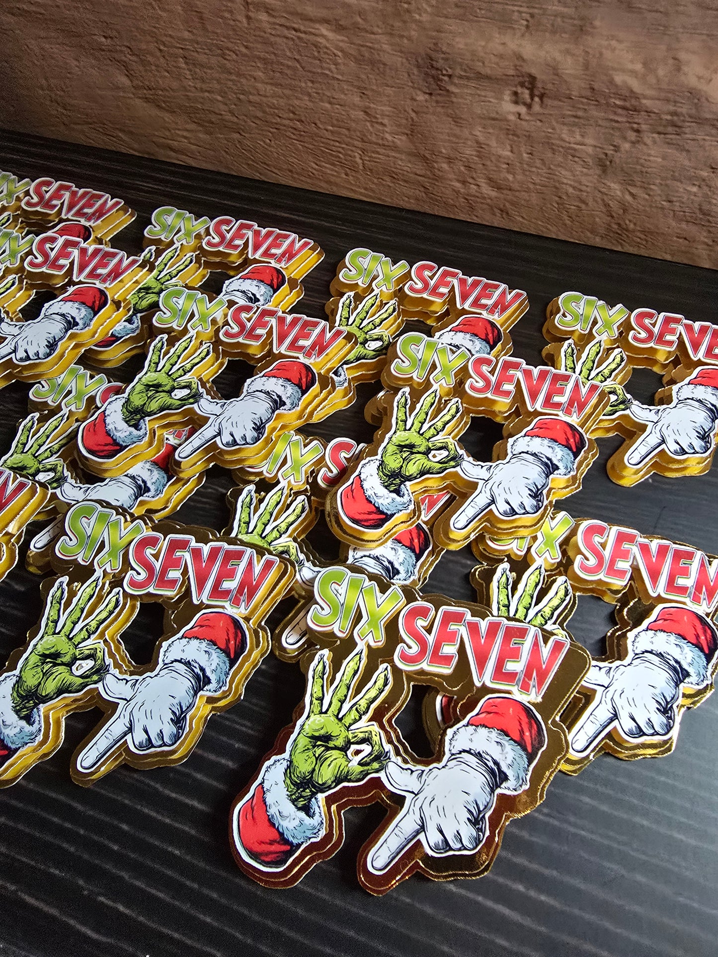 Christmas 6 7 Cupcake Toppers