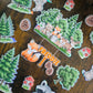 Woodland Animals Cake Topper Set- Personalised Name & Age - Forest Theme Birthday Cake Decorations