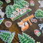 Woodland Animals Cake Topper Set- Personalised Name & Age - Forest Theme Birthday Cake Decorations