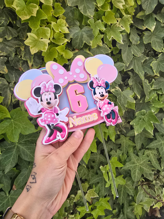 Minie Cake Topper