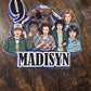 Retro Sci-Fi Birthday Cake Topper - Personalised Name & Age - Mystery Theme Party Decorations