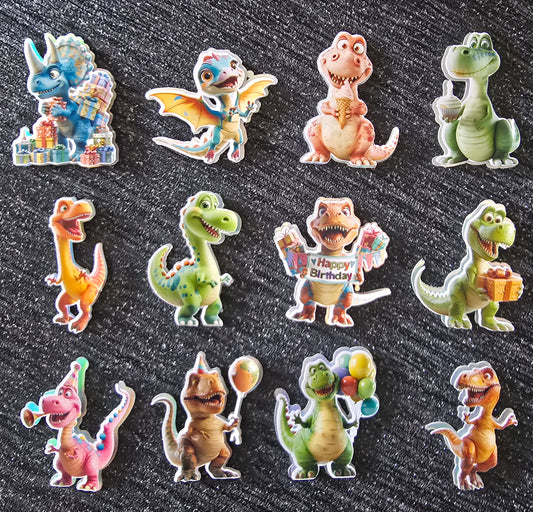 Dinosaur Inspired Cupcake Topper Set 🦖🎉