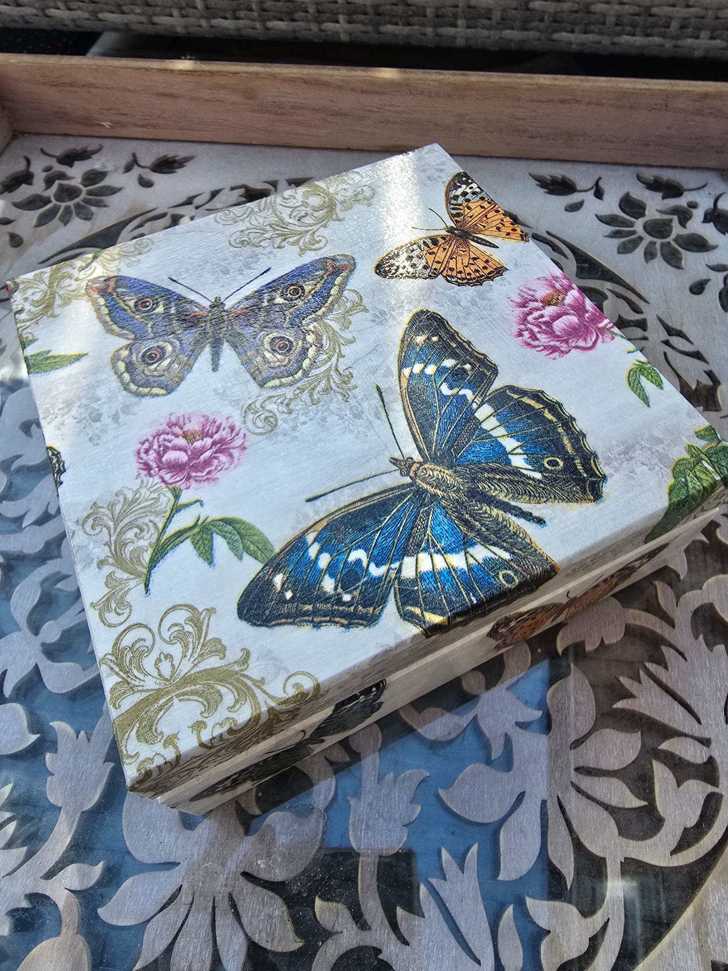 Butterfly Decoupage Box