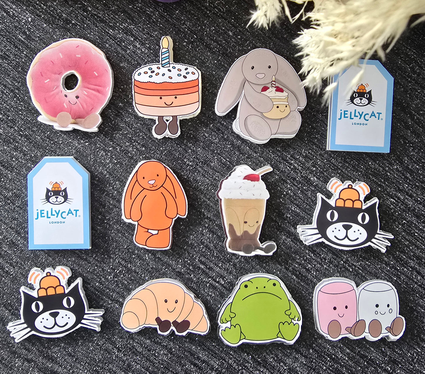 Cute Plush Bunny & Sweet Treat Cupcake Topper Set 🐰🧁✨