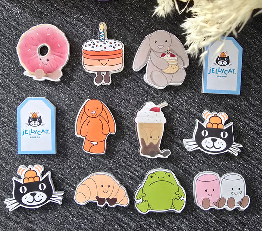 Cute Plush Bunny & Sweet Treat Cupcake Topper Set 🐰🧁✨