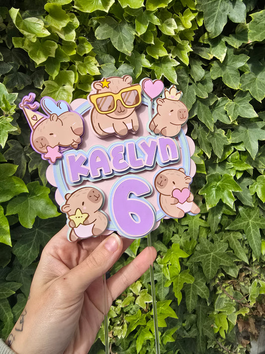 Kapibara Cake Topper