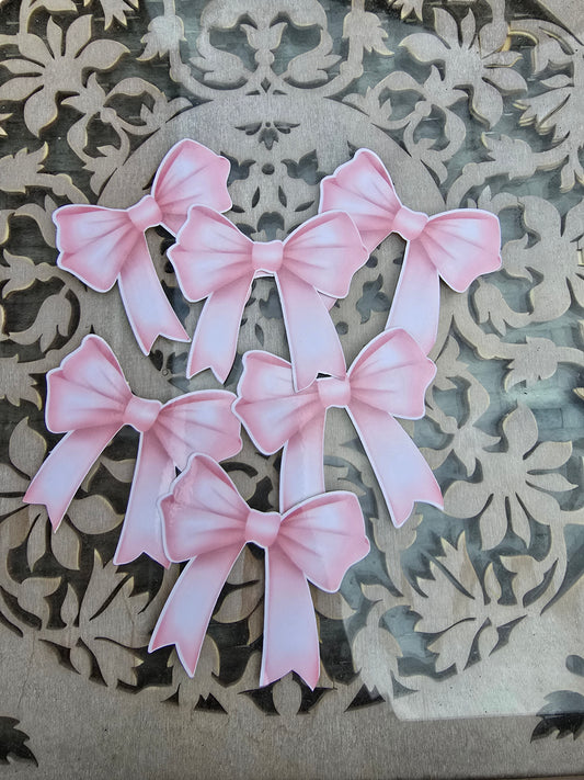 Pink Bow Stickers Style 1