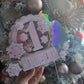 Winter ONE Birthday Cake Topper - Personalised Name & Age - Snowflake First Birthday Decorations