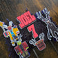Creepy Woodland Cake Topper - Personalised Name & Age - Horror Style Birthday Cake Decorations