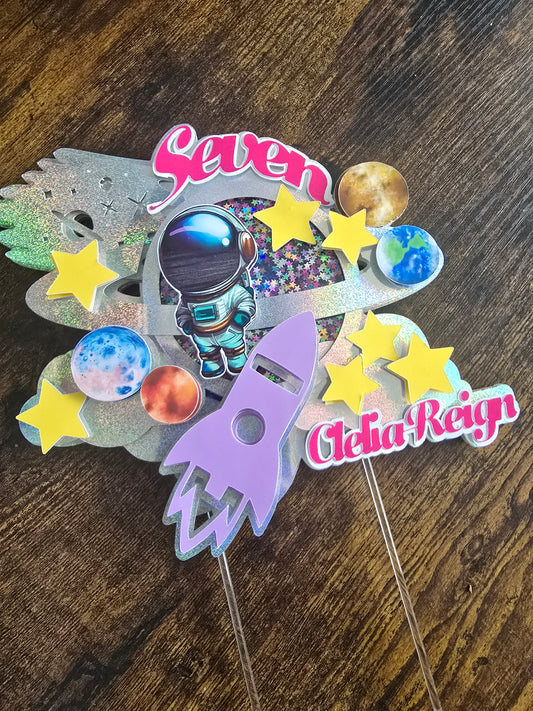 Space Cake Topper