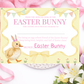 Personalised Easter Bunny Certificate Duck