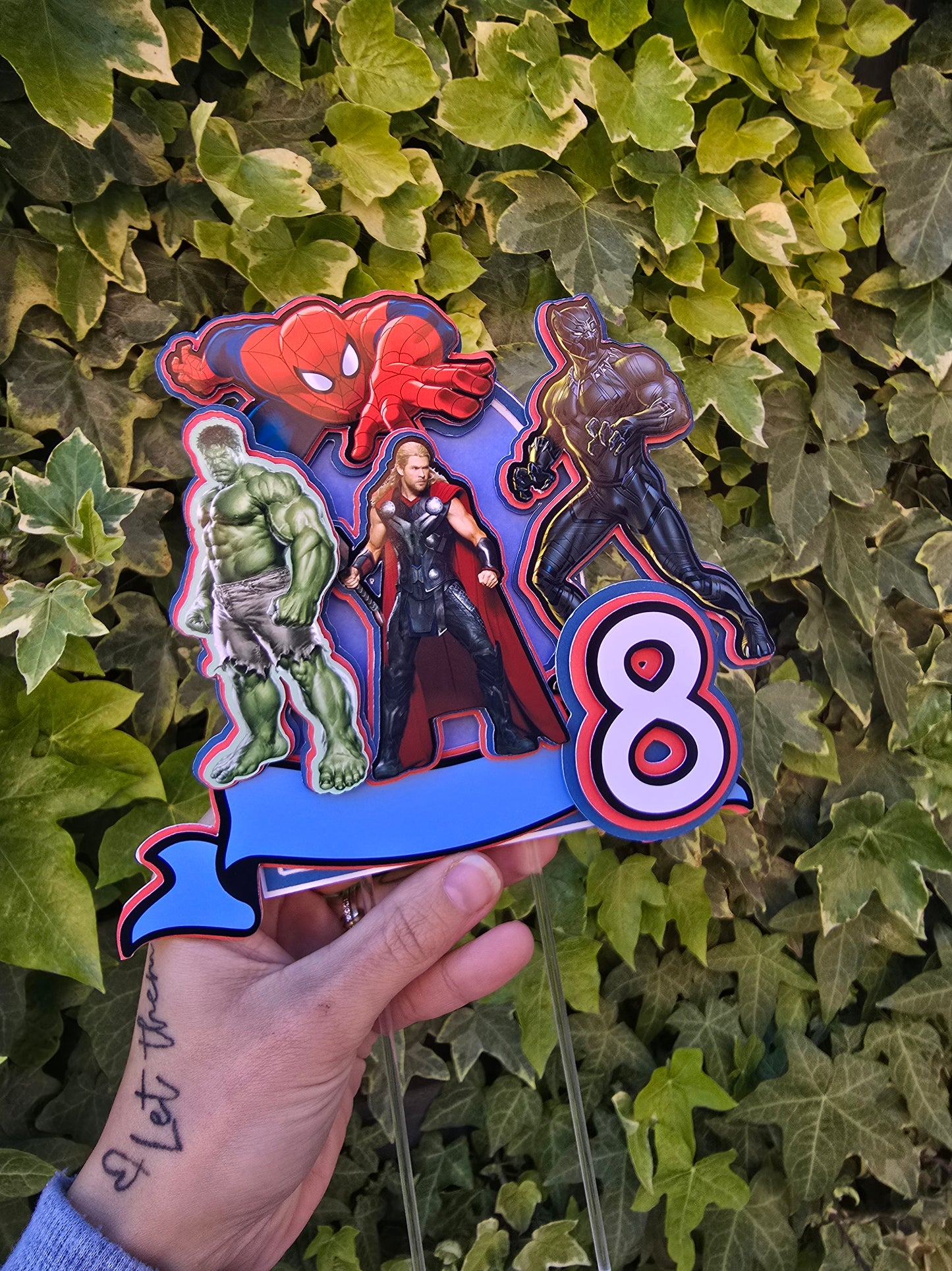 Super Heroes Cake Topper