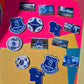 Blue Footbal Club Cupcake Toppers