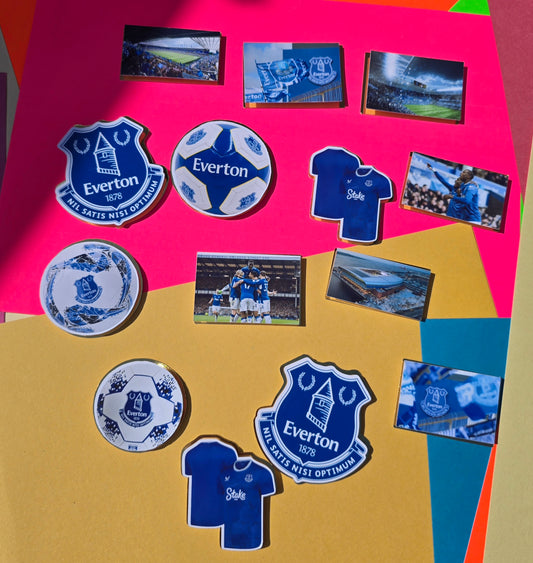 Blue Footbal Club Cupcake Toppers