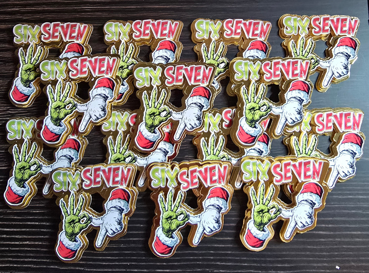 Christmas 6 7 Cupcake Toppers