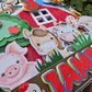 Personalised Farm Birthday Cake Topper – Custom Name & Age Barnyard Party Decoration – Farm Animal Cake Decor