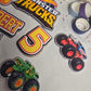 Monster Truck Birthday Cake Topper Set – Personalised Truck Party Cake Decorations – Kids Monster Truck Cake Topper